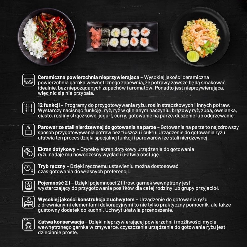 Lauben Multifunction Rice Cooker 2000BW