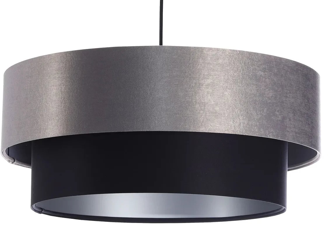 Lampa wisząca DOUBLE 50 czarna/szara BPS KONCEPT