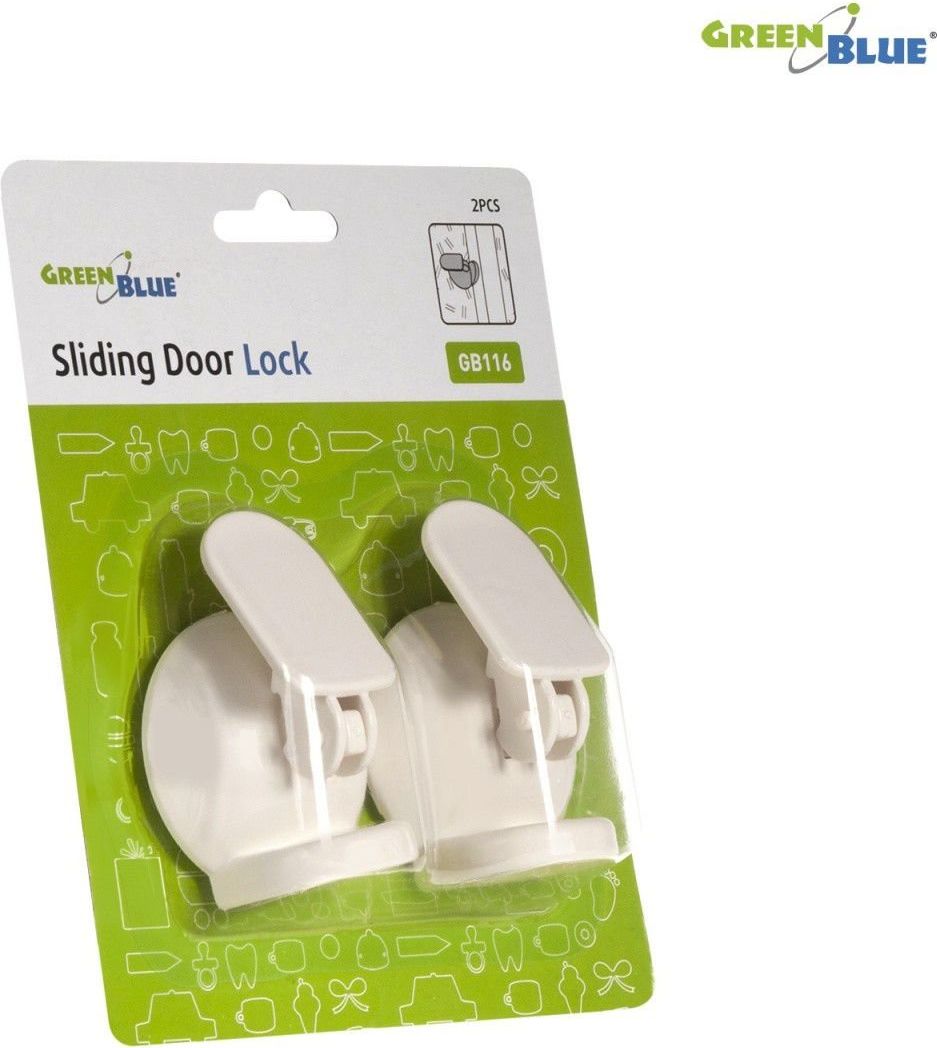 GreenBlue Blokada drzwi przesuwnych 2szt (GB116)