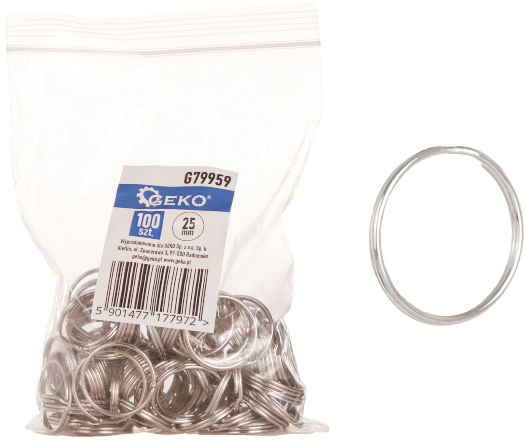 Kółko – brelok do kluczy 25mm – 100szt (50)