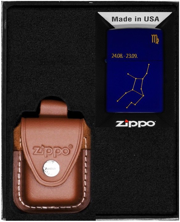 Zestaw ZIPPO Zapalniczka ZODIAC VIGRO DESIGN PANNA Prezentowy No2