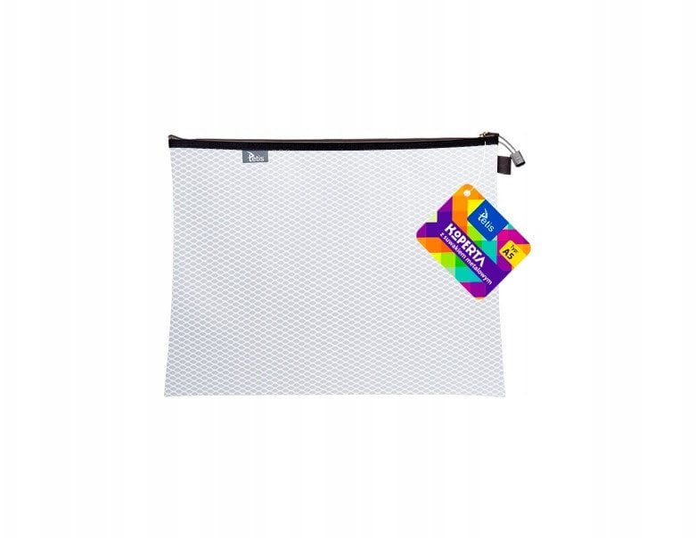 Koperta A5 z suwakiem metalowym biała BT606-B tetis