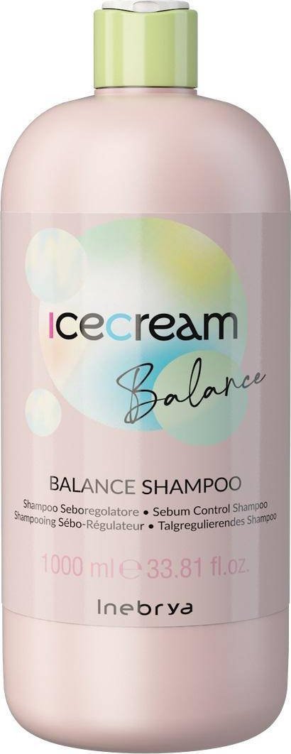 Inebrya Ice Cream Balance szampon do przetłuszczających się włosów i skóry głowy 1000ml