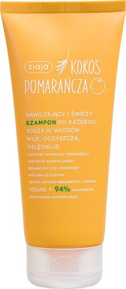 Ziaja ZIAJA Kokos Pomarańcza nawilżający i świeży szampon do każdego rodzaju włosów 200ml