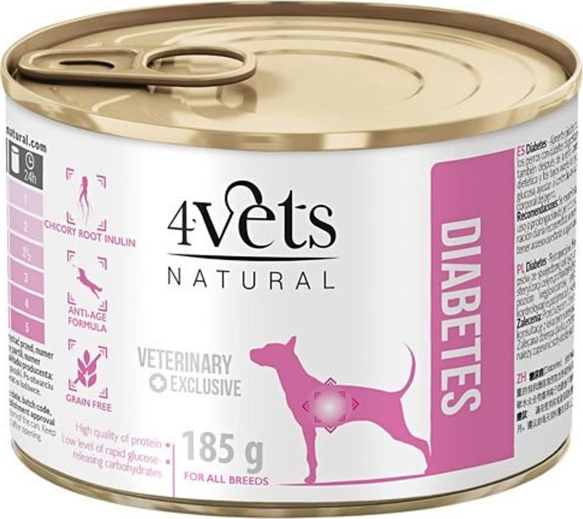 4Vets 4VETS NATURAL - Diabets Dog 185g