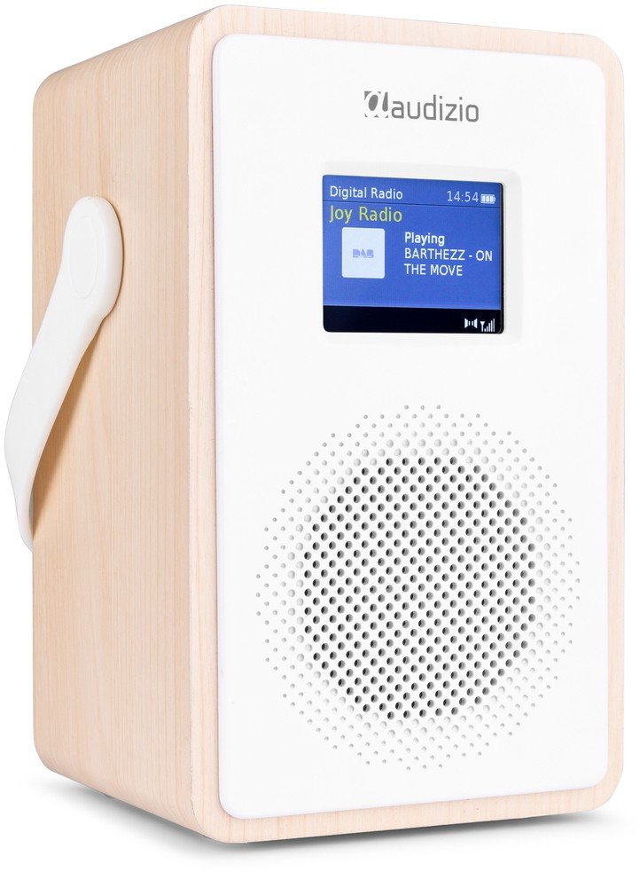 Przenośne radio DAB+ Modena z baterią jasne drewno one size