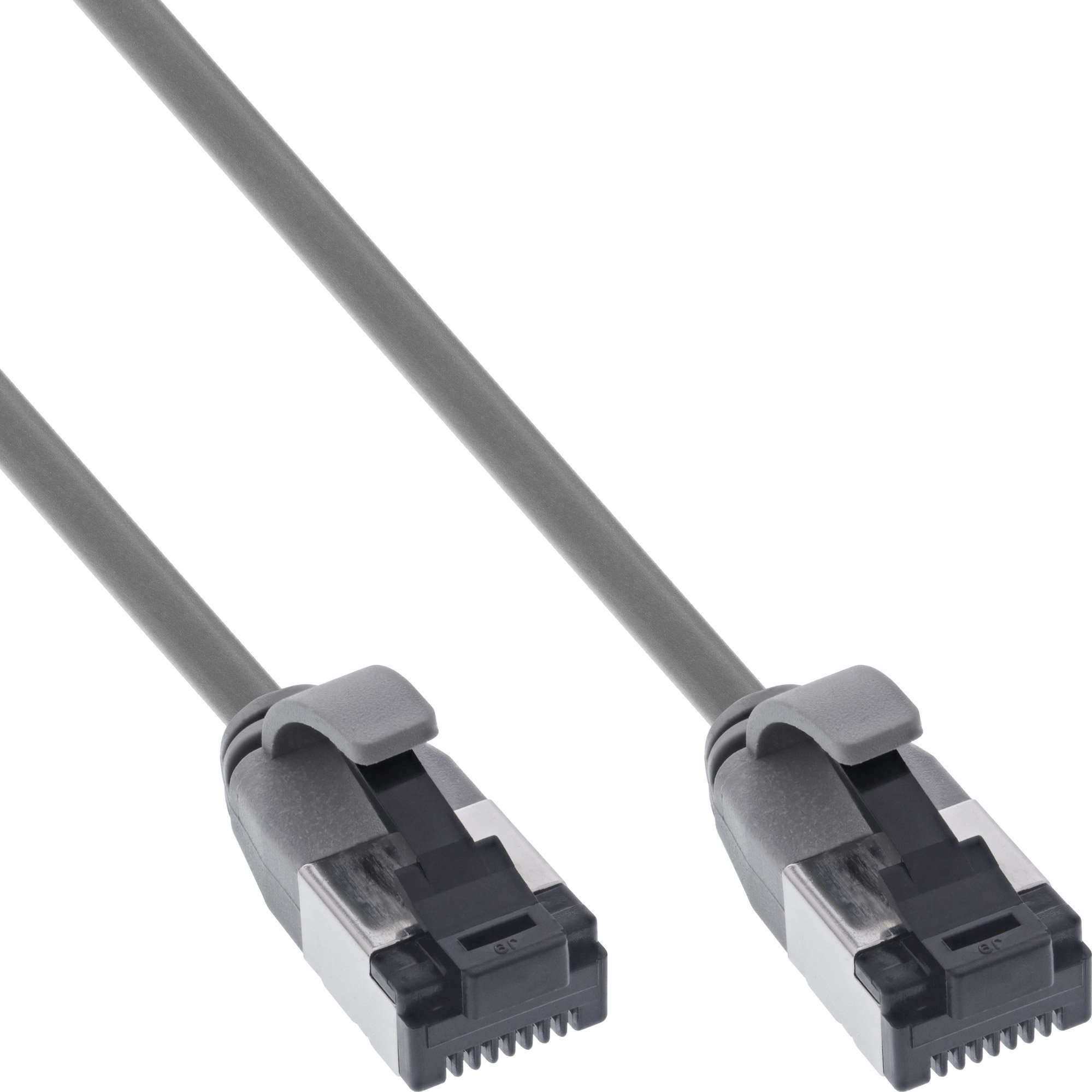 InLine InLine® Patch cable slim, U/FTP, Cat.8.1, TPE halogen-free, grey 10m