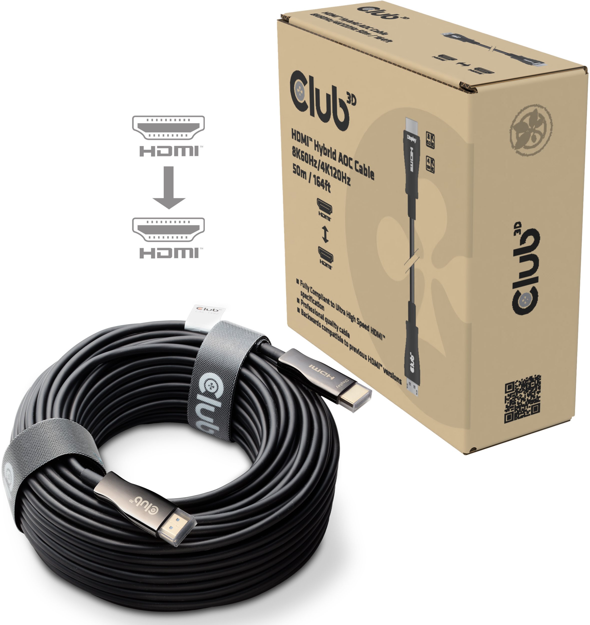 CLUB3D CAC-1393 kabel HDMI 50 m HDMI Typu A (Standard)