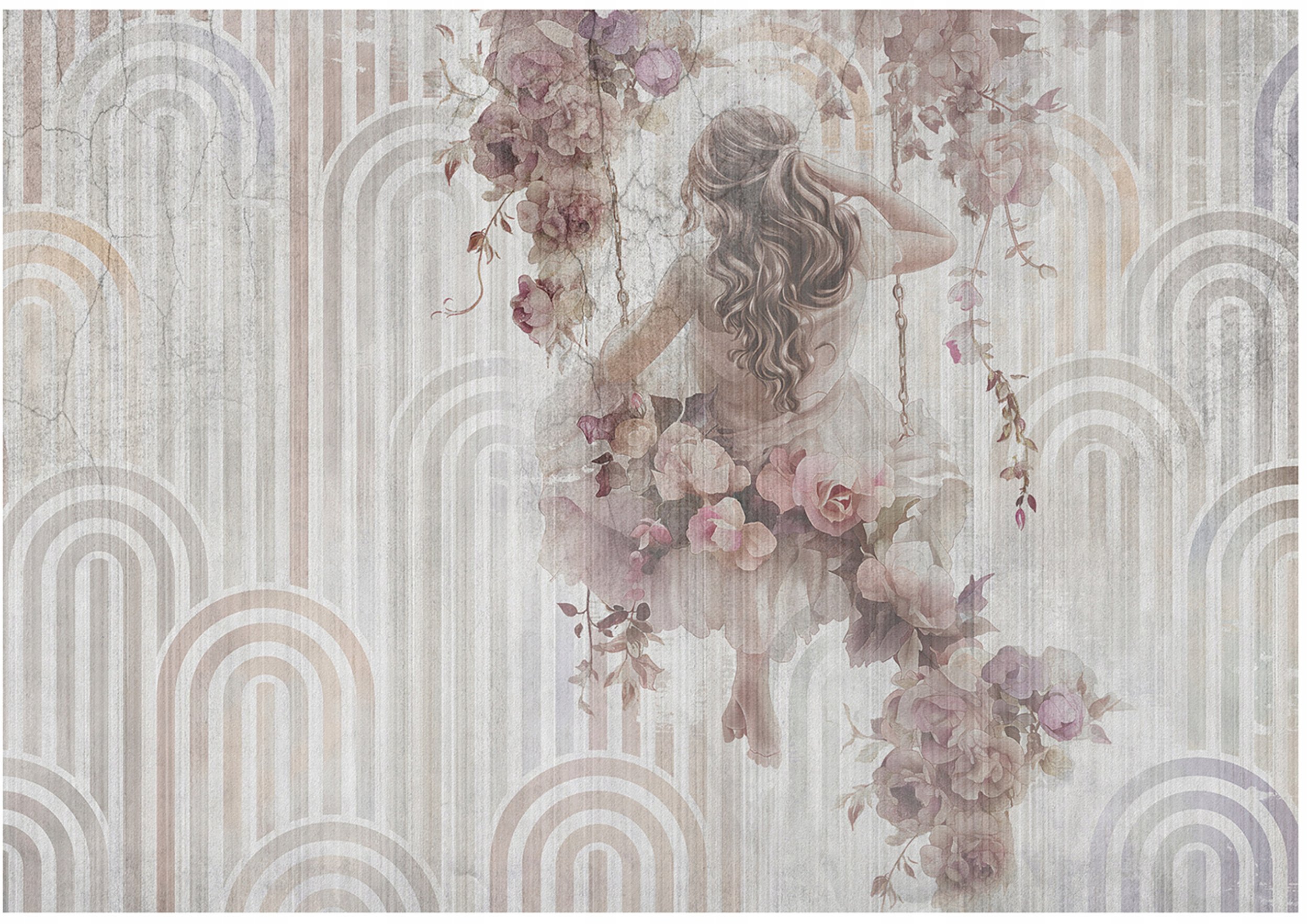 Fototapeta Na Flizelinie Kobieta Vintage Do Sypialni Salonu 312x219