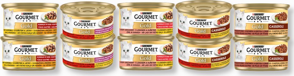 Purina Purina Gourmet Gold w sosie mix 5 smaków 15x85g