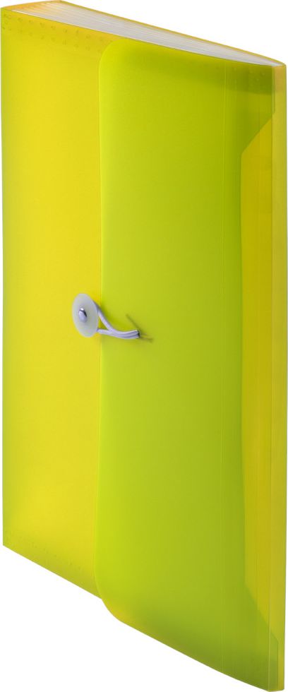 Tetis Teczka harmonijkowa PP z gumką (13) A4 żółta