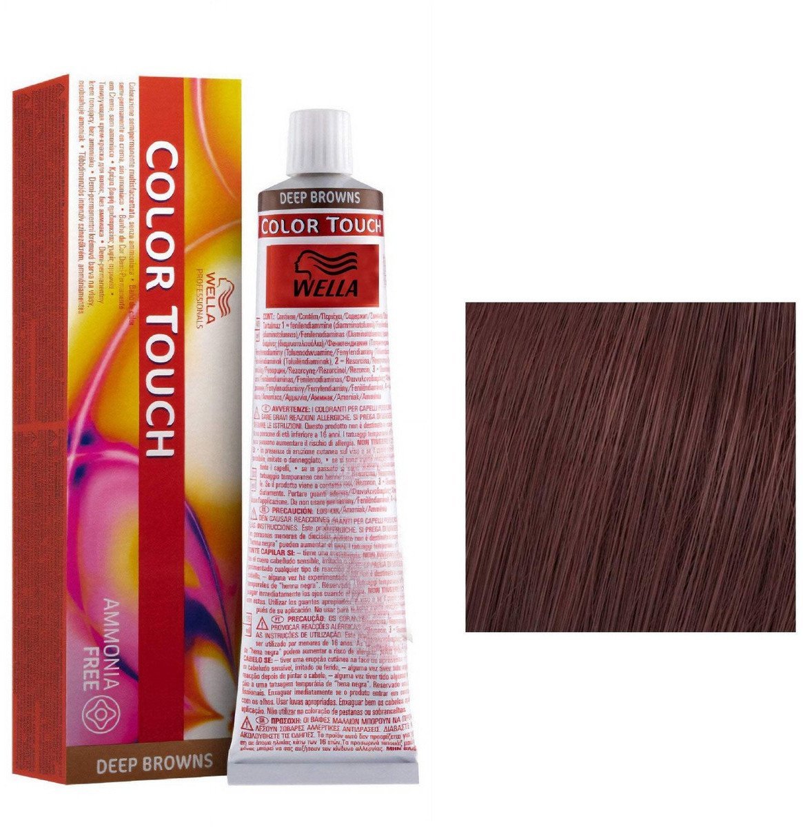 Wella Professionals Wella Professionals, Color Touch, Ammonia-Free, Semi-Permanent Hair Dye, 6/77 Deep Brown, 60 ml For Women