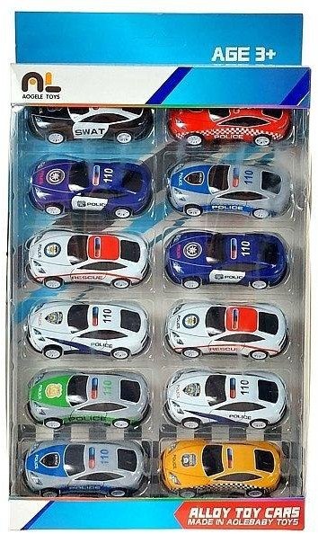 Auto metalowe 12szt EDUKAMP