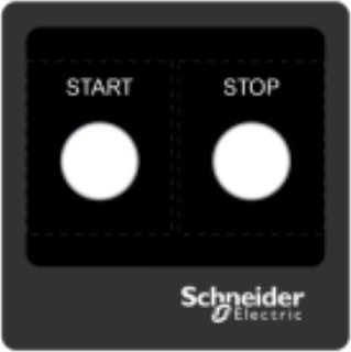 Schneider Harmony XB5 Tabliczka z legendą 100 X 100 Szablon 1 ZBYLEG101001