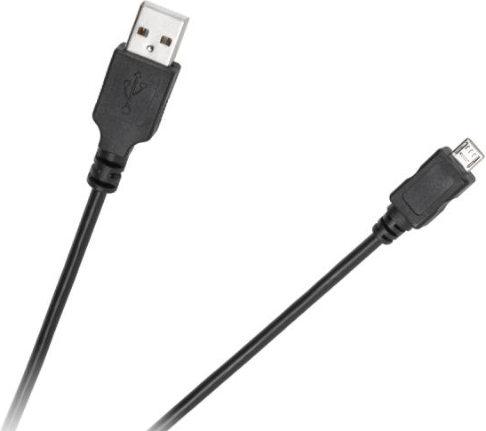 Kabel USB Cabletech USB-A - microUSB 1.8 m Czarny (KPO3962-1,8)