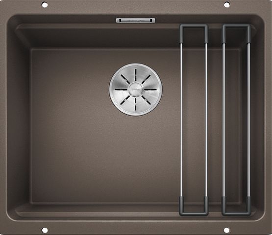 Zlewozmywak Blanco Etagon 500-U Silgranit kawowy z korkiem InFino + szyny (522236)