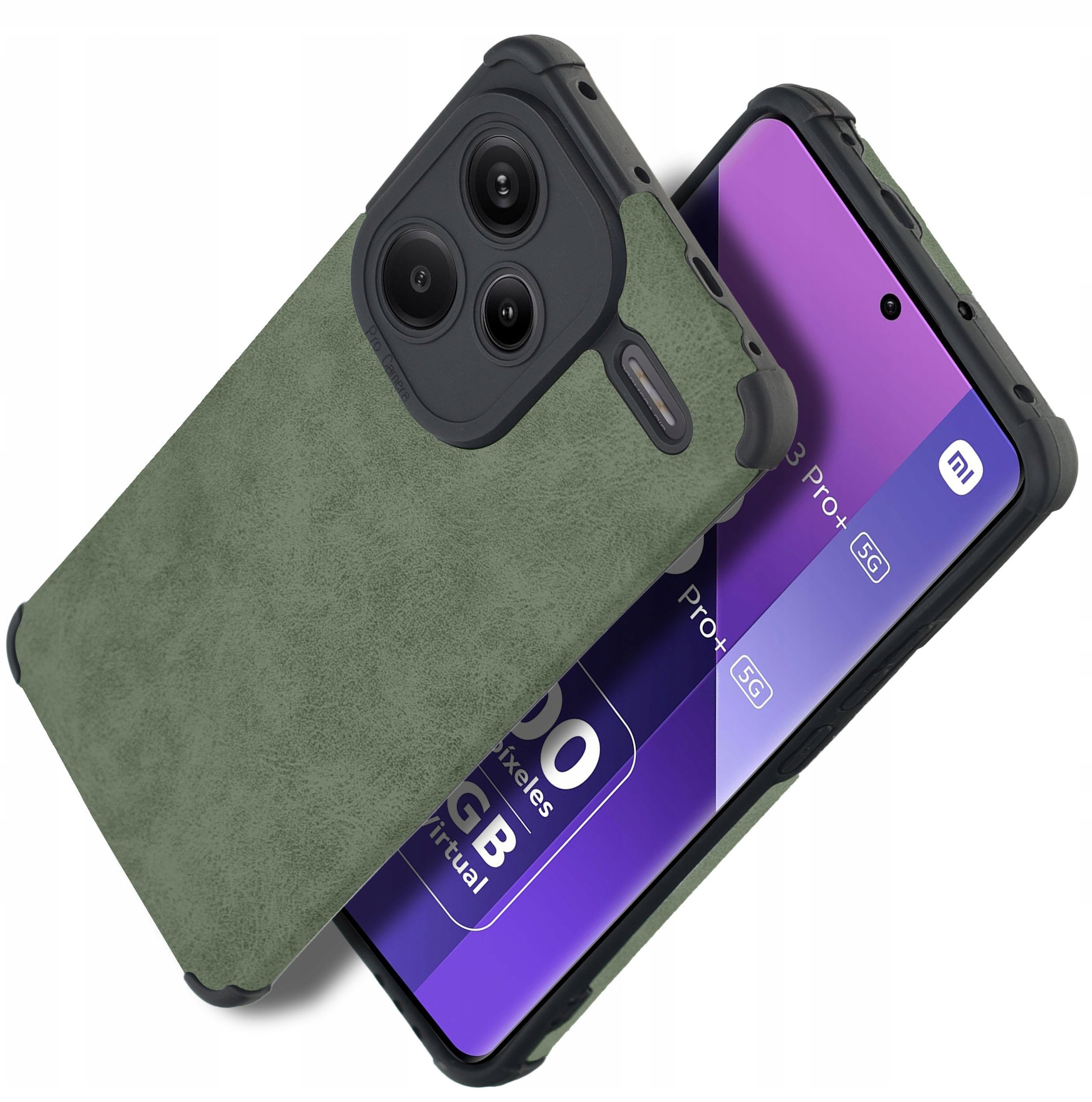 Etui do Xiaomi Redmi Note 13 Pro+ Plus 5G silikonowe SKÓRZANE VINTAGE CASE