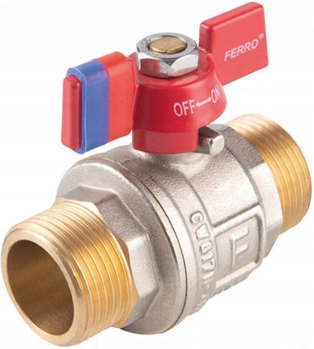 Ferro KFPN1 ZAWÓR KUL. WODNY MOTYL 1/2'' WKR-WKR, F-POWER// ZKW-15-NN-M-FER-POWER