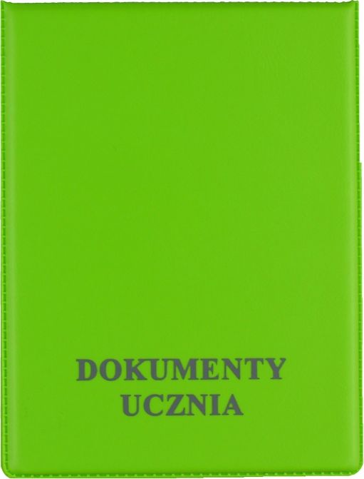 Biurfol Okładka Biurfol na dokumenty ucznia zielona