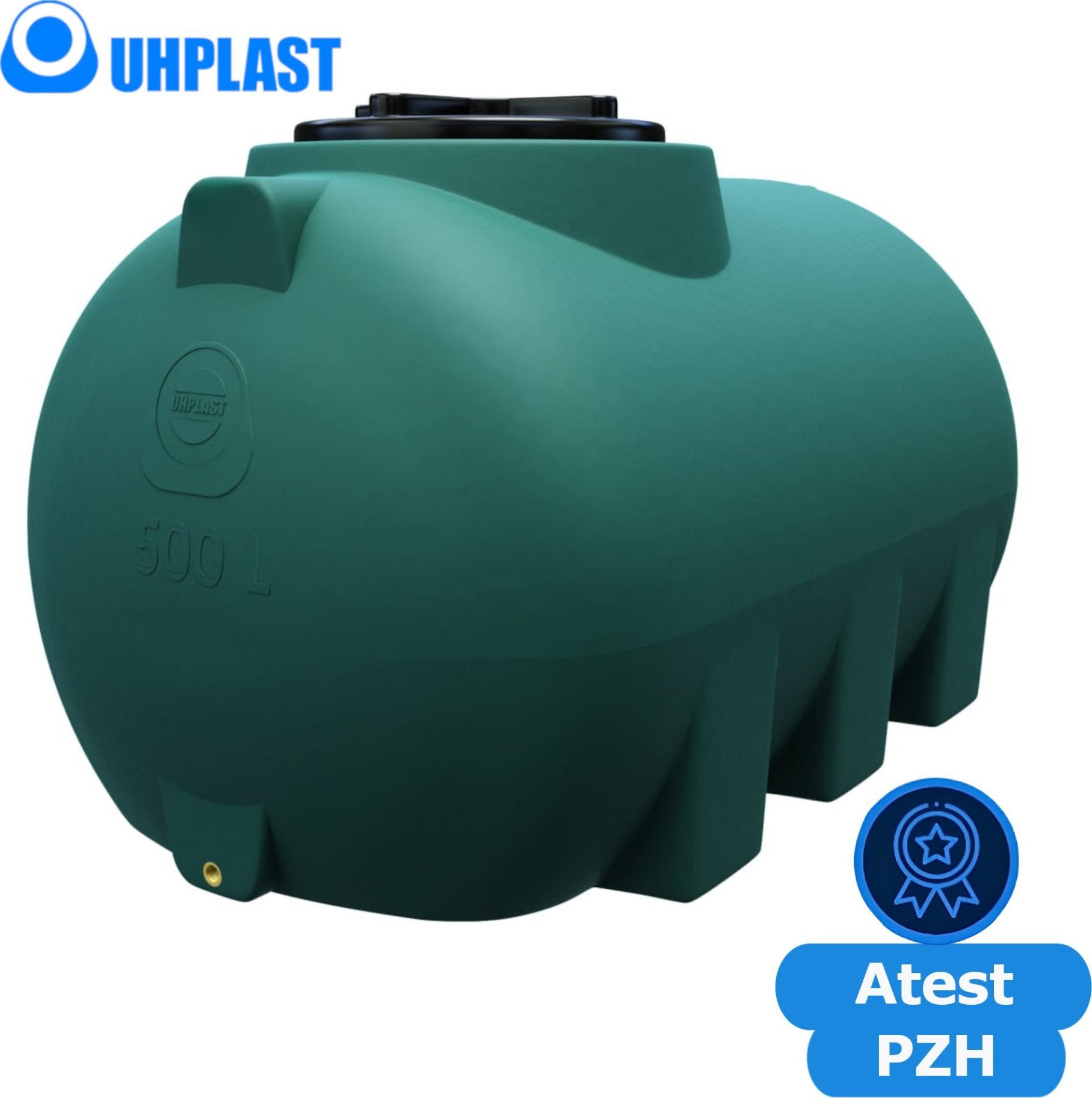 UHP Zbiornik na wodę 500l UHP CISTERON G-505 Ciemnozielony