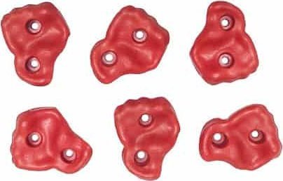 Romana chwyty wspinaczkowe M 6 szt. czerwony