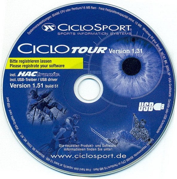 Oprogramowanie CICLOSPORT CICLO TOUR (WYPRZEDAŻ -60%)