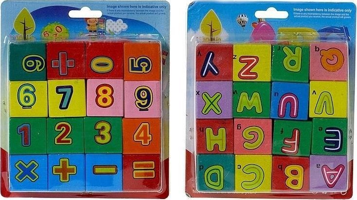 Układanka klocki 16 elementów MIX