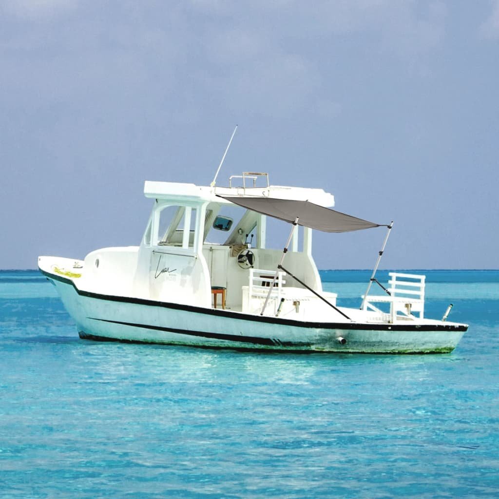 vidaXL Rozbudowa zadaszenia do łodzi, antracyt, 170x170x(113-182,5) cm