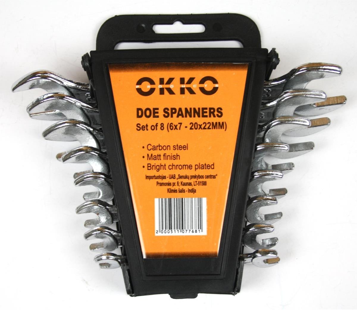 SET OF FLAT KEYS 6–22 MM