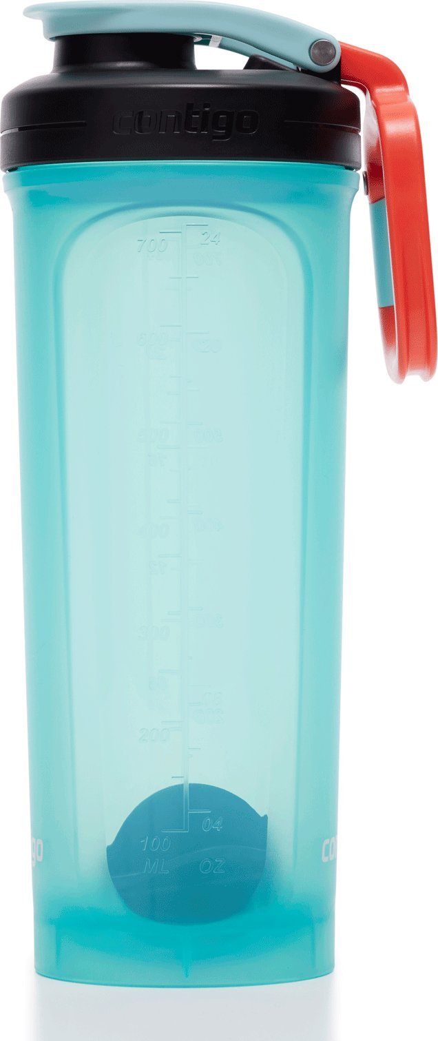 Contigo Shaker do odżywek Contigo Shake&Go 2.0 820 ml - turkusowy Uniwersalny