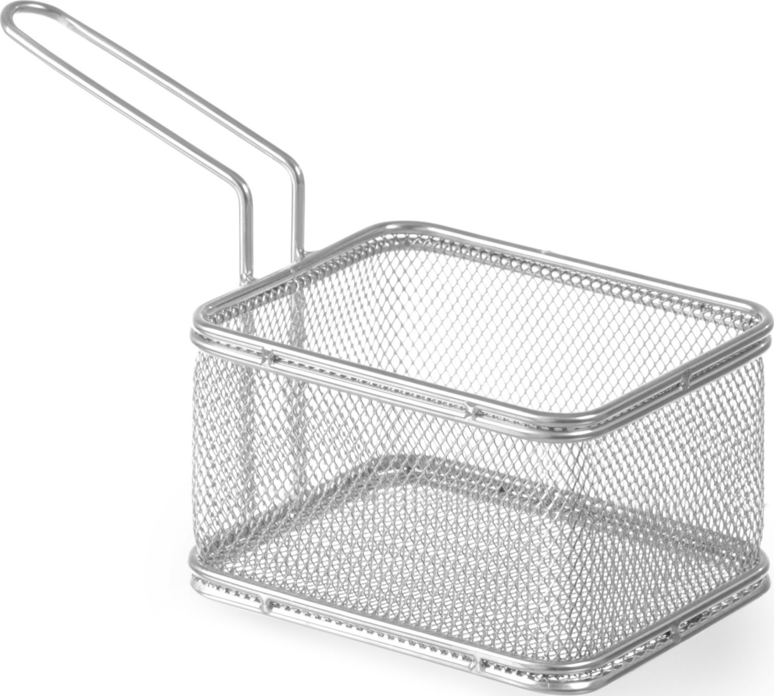 Hendi Koszyk miniaturowy do smażonych przekąsek stal nierdzewna 125x100x85mm - Hendi 426432 Koszyk miniaturowy do smażonych przekąsek stal nierdzewna