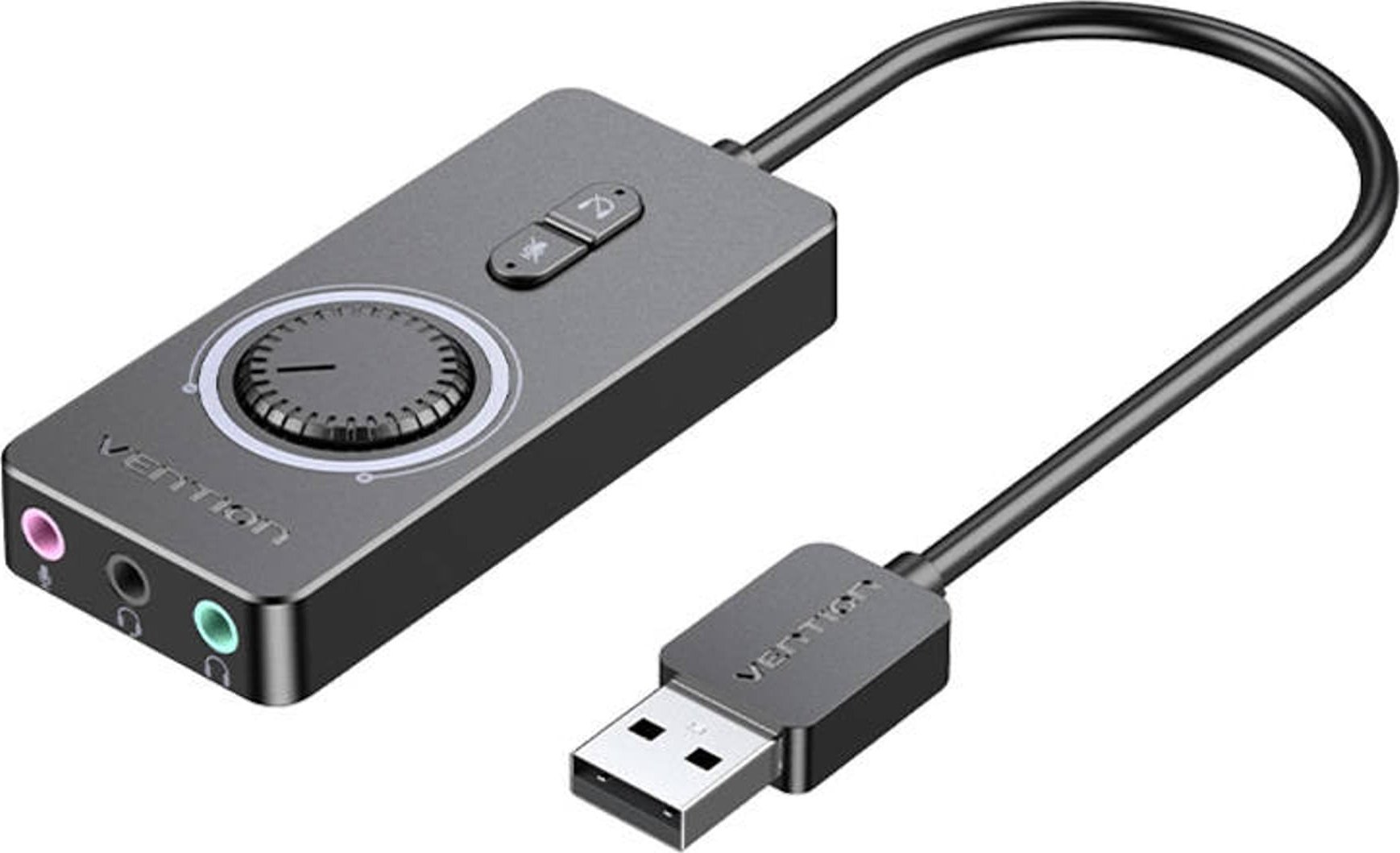 Karta dźwiękowa Vention Zewnętrzna USB 2.0 CDRBF 1m (czarny)