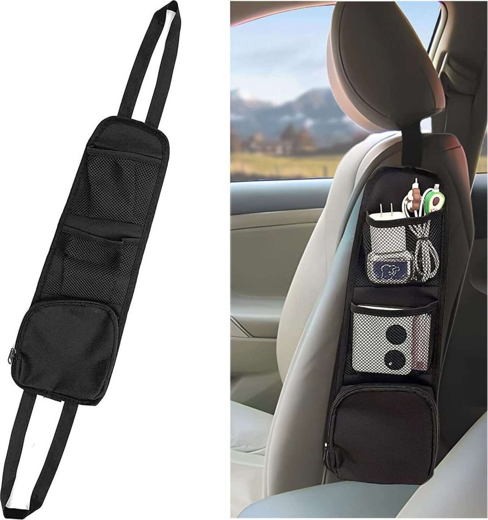 Alogy Organizer samochodowy boczny na bok fotel siedzenie do auta samochodu osłona Alogy Car czarny