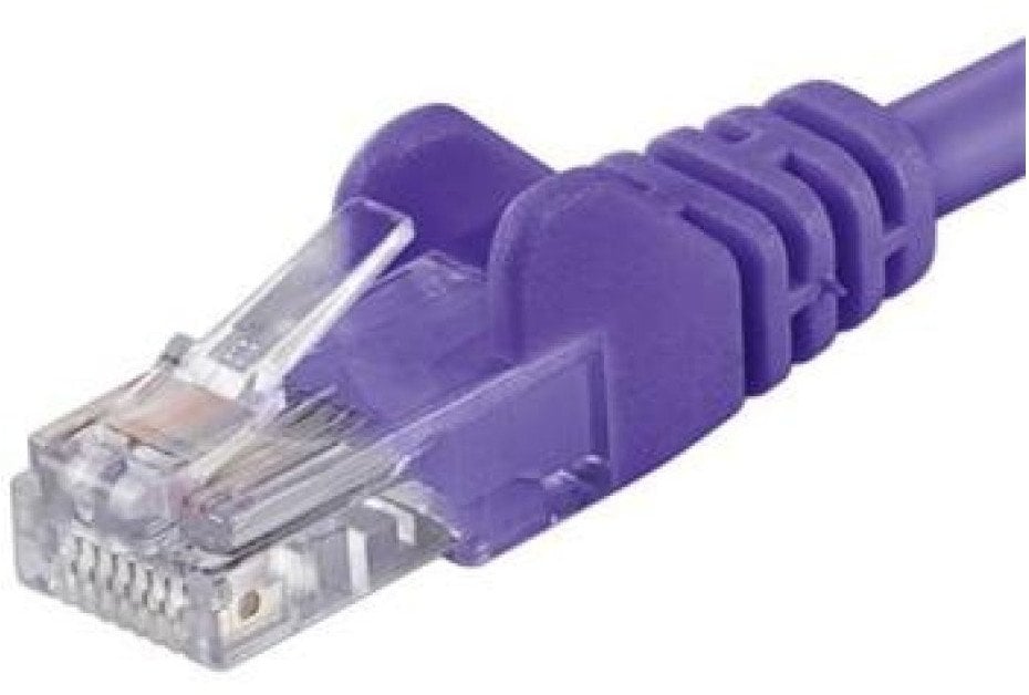 PREMIUMCORD Patch kabel UTP RJ45-RJ45 CAT5e 7m fialová