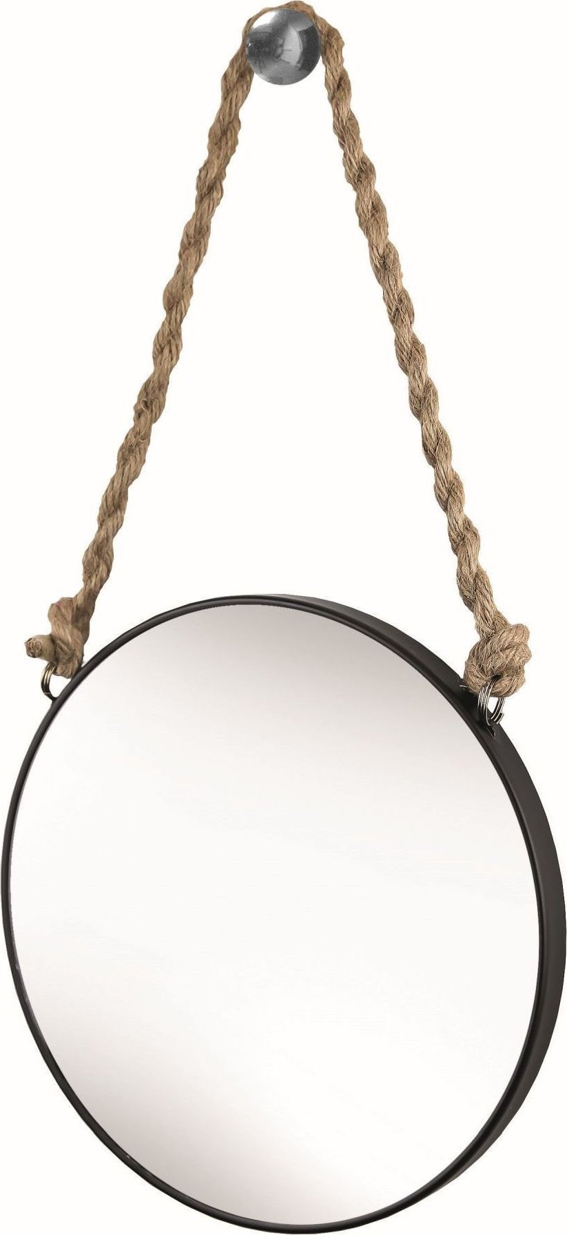 Lusterko kosmetyczne Kleine Wolke Kleine Wolke Rope Lusterko kosmetyczne czarny