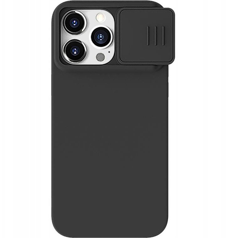 Etui Nillkin CamShield Silky Silicone Case Apple iPhone 15 Pro czarne