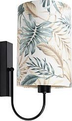 Kinkiet Lumes Kinkiet w stylu boho w liście monstery - S401-Magra