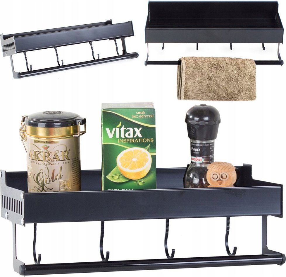 Verk PÓŁKA KUCHENNA WISZĄCA ŚCIENNA WIESZAK ORGANIZER
