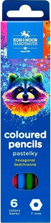 Kredki 3551 Szop 6 kolorów