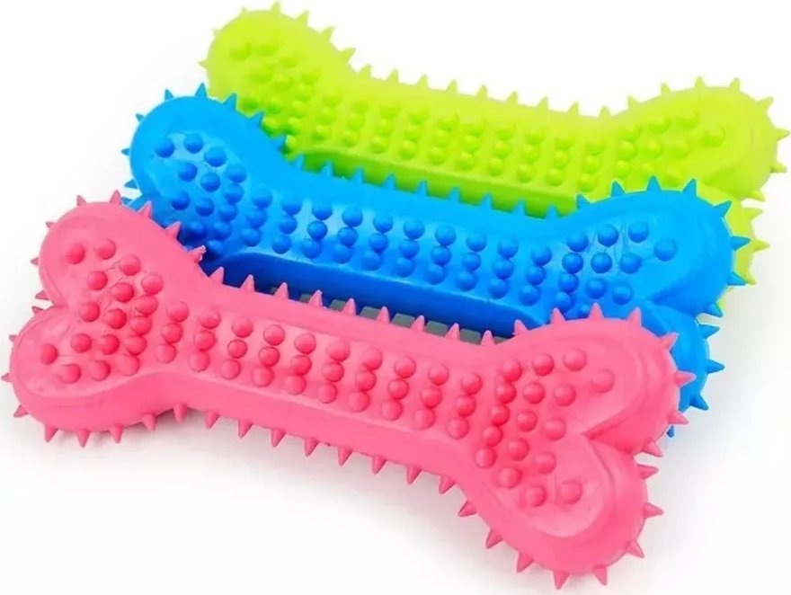 Nuxie NUXIE Zabawka gumowa dla psa - gryzak kość 14cm