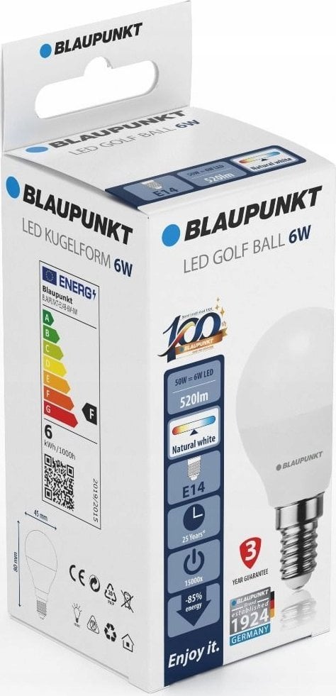 Blaupunkt Żarówka Blaupunkt LED E14 Ball 6W NW