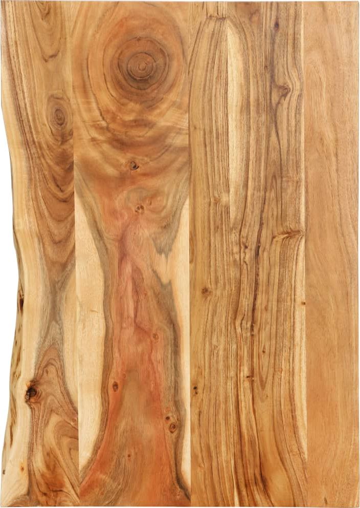 vidaXL Blat łazienkowy, lite drewno akacjowe, 80 x 55 x 2,5 cm