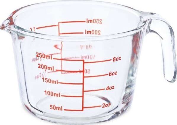 MPLCo Szklany Pojemnik MIARKA 250 ml
