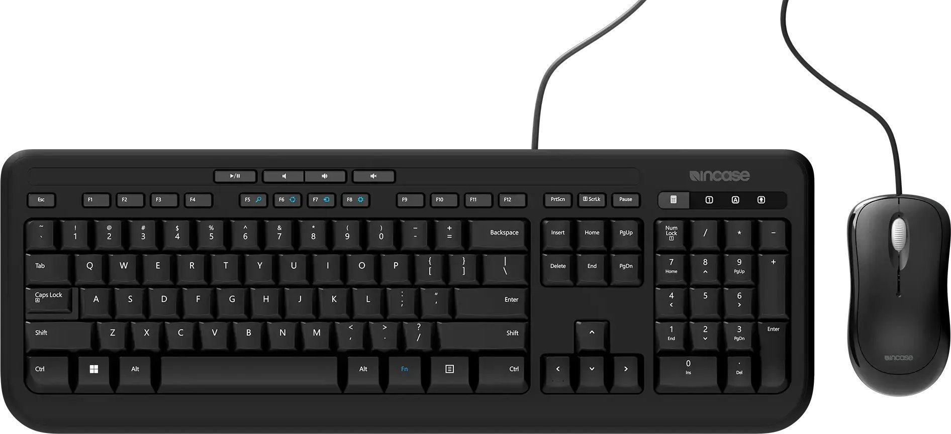 WIRED DESKTOP 600 DE LAYOUT/QWERTZ EN/FR/NL/DE BLACK EMEA