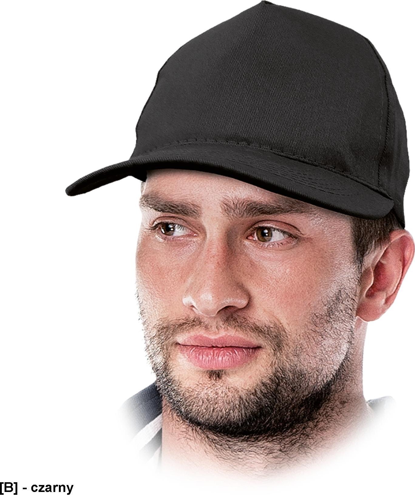 R.E.I.S. CZMZ- Czapka drelichowa i przód czapki - szary/stalowy