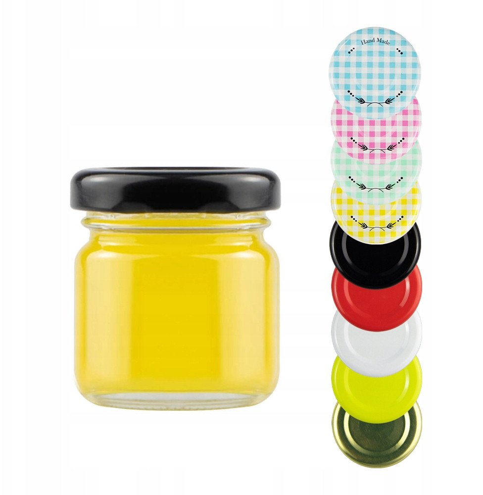 10sztuk SŁOIK 40ML Z ZAKRĘTKĄ MIÓD DŻEM PRZYPRAWY