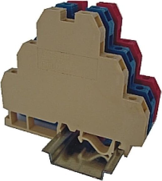 Eti-Polam Złączka szynowa gwintowa 3-piętrowa 2,5mm2 beżowa VS 2.5 NA 3 003901320