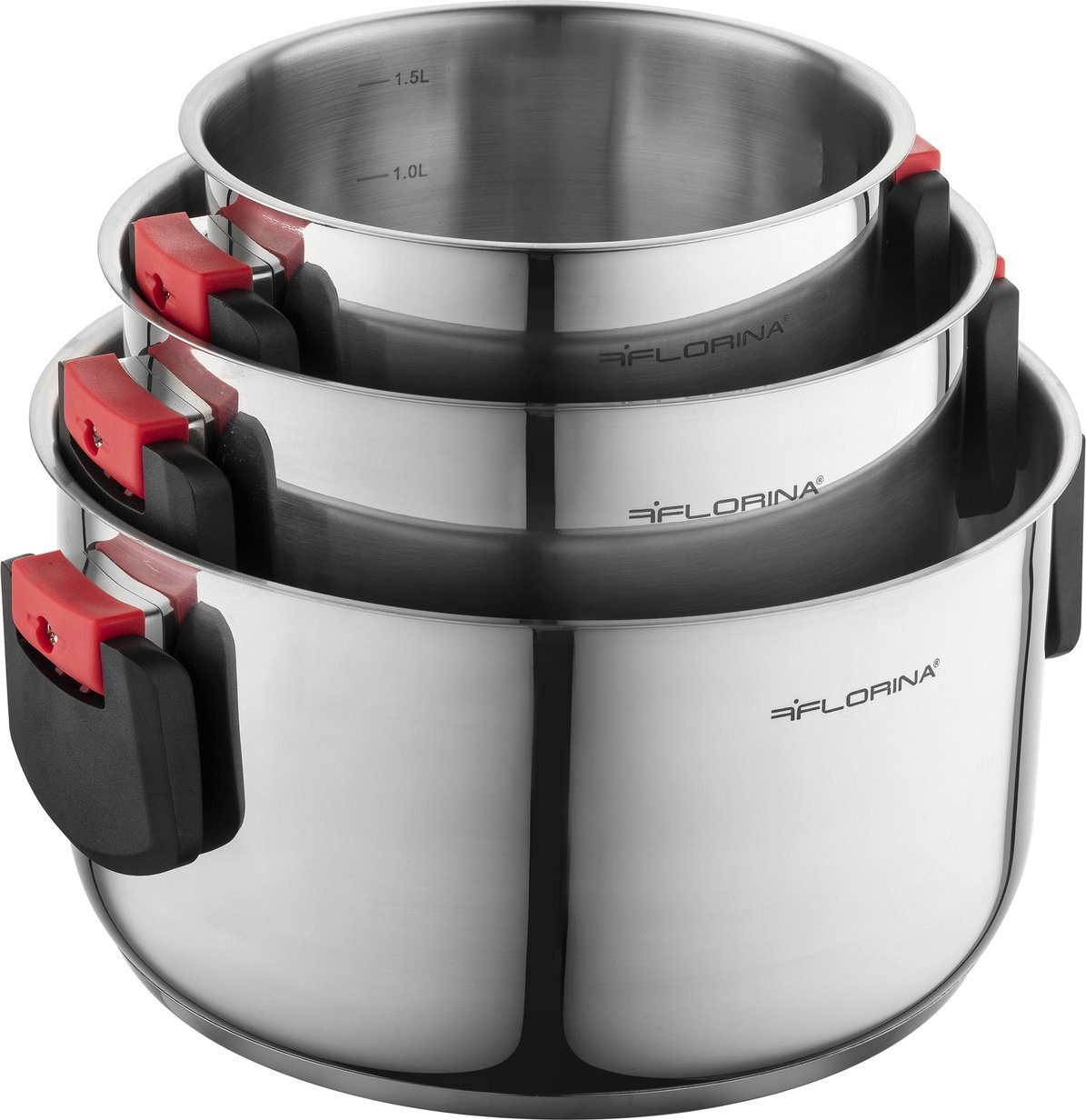Florina Komplet garnków nierdzewnych Florina Space by Mateusz Gessler 6 elementów