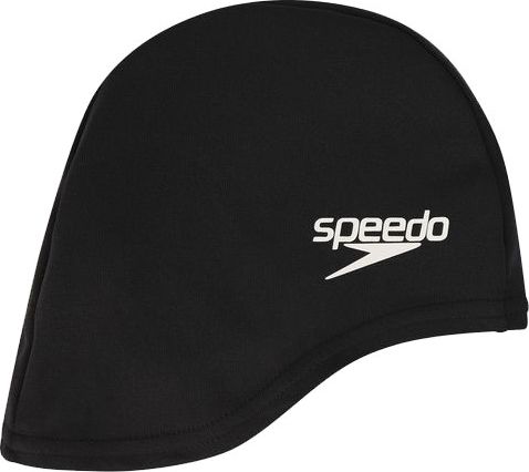 Speedo Czepek pływacki JUNIOR POLYESTER CAP czarny Speedo