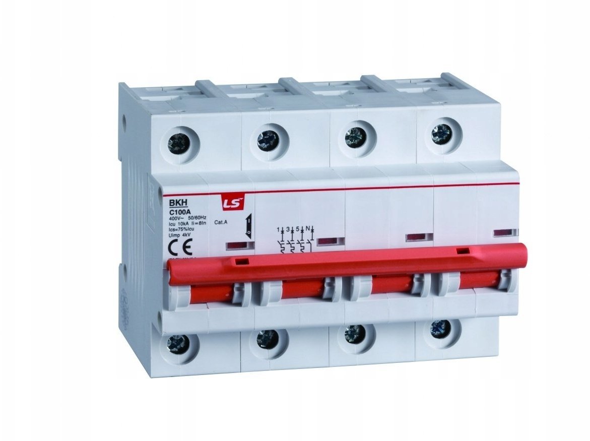 Wyłącznik nadprądowy 4P D 125A 10kA AC BKH 06110368R0